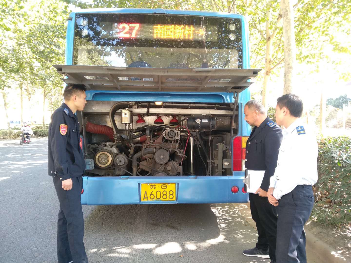 公交集團海通公交公司緊抓安保工作不放松